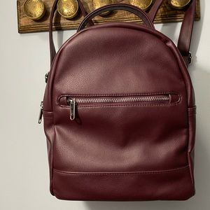 Wild Fable Maroon Round Mini Backpack